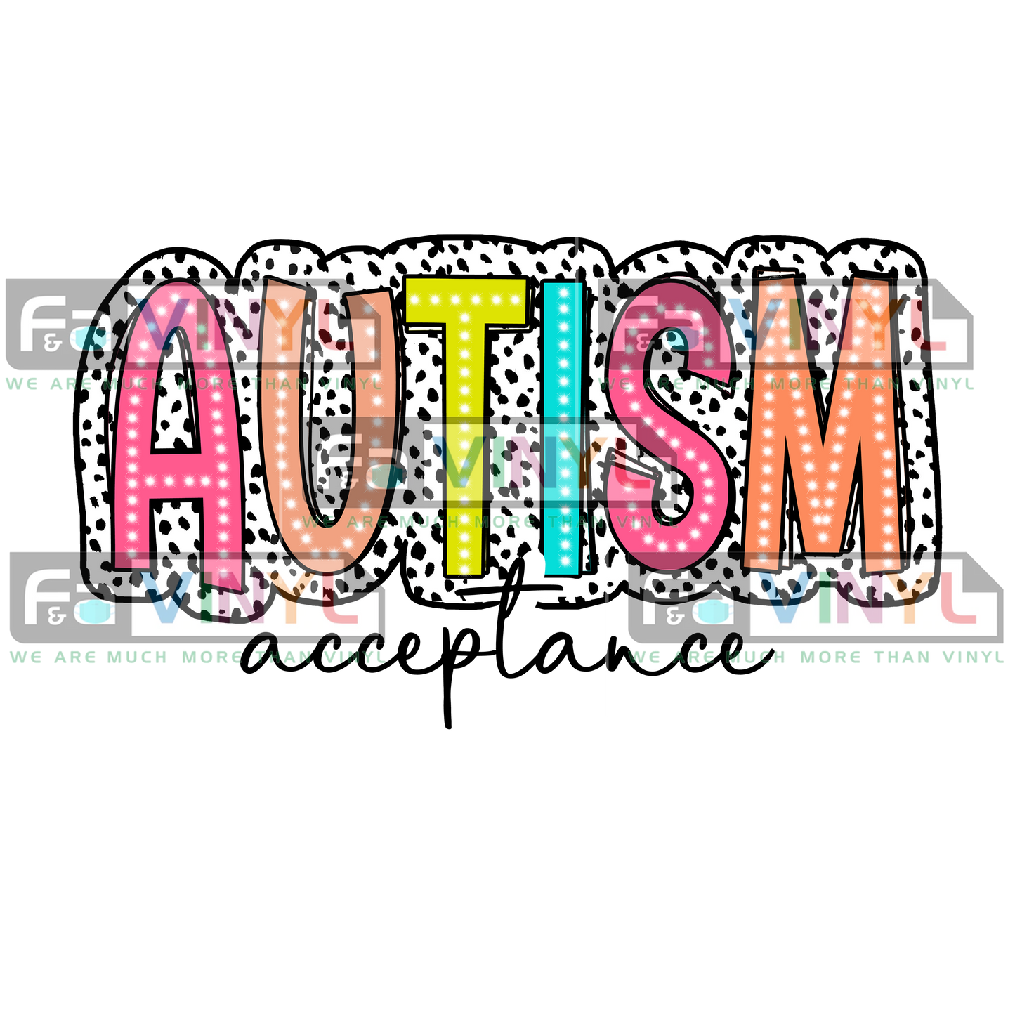 AUTISM ACCEPTANCE BLK