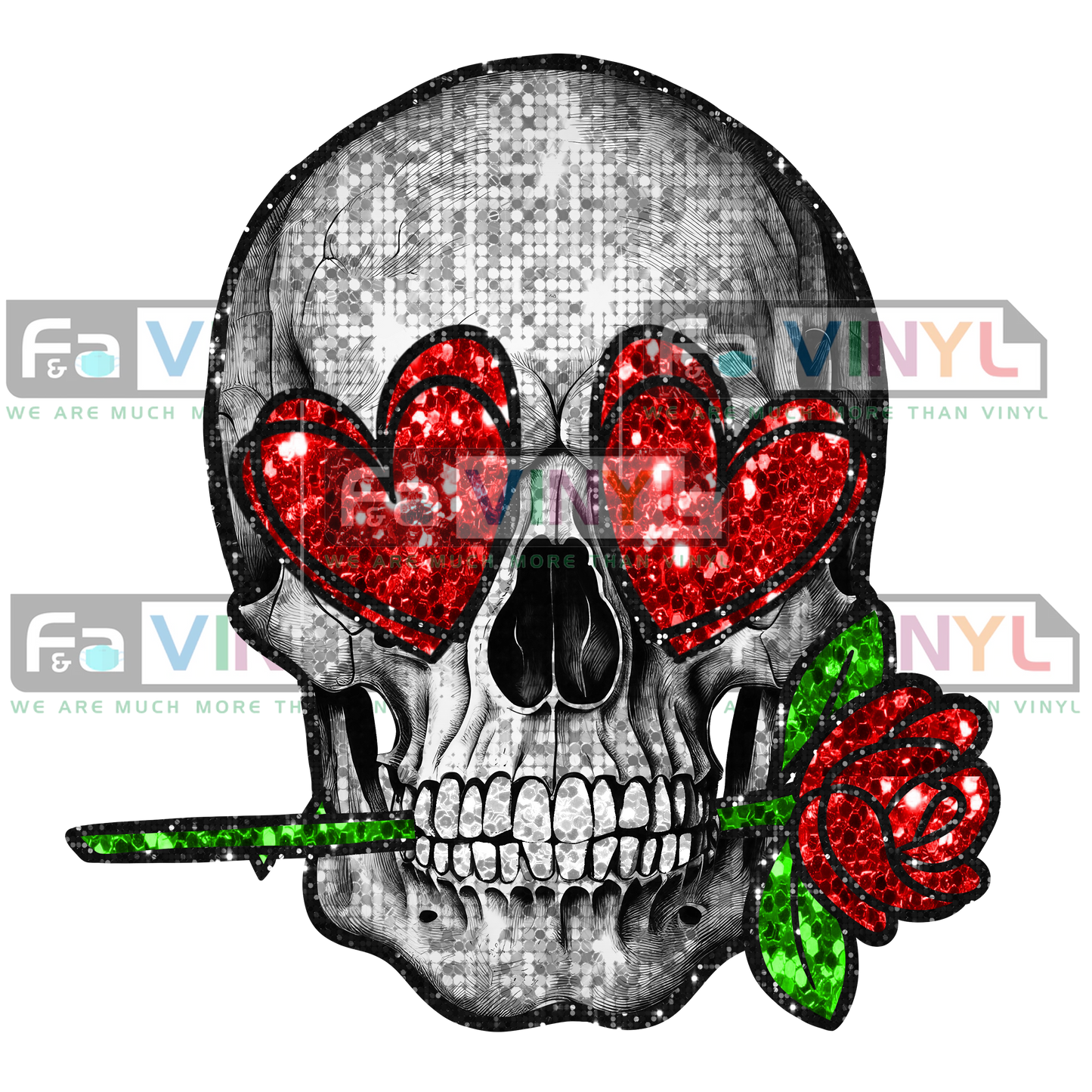 LOVE SKULL ROSE