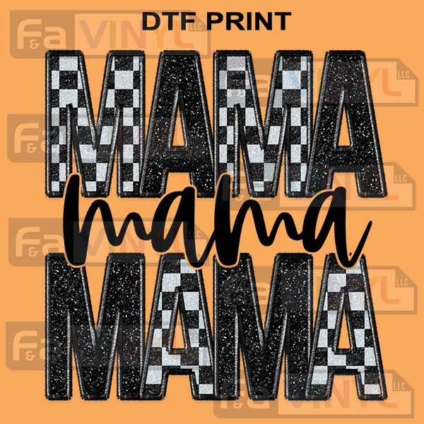 MAMA BLK CHECKERED