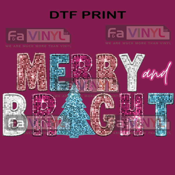 MERRY & BRIGHT PINK BLUE