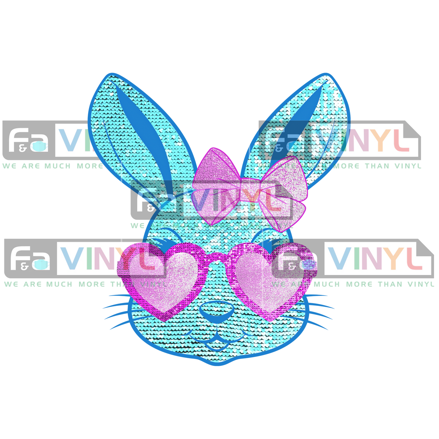 SPARKLY BLUE BUNNY