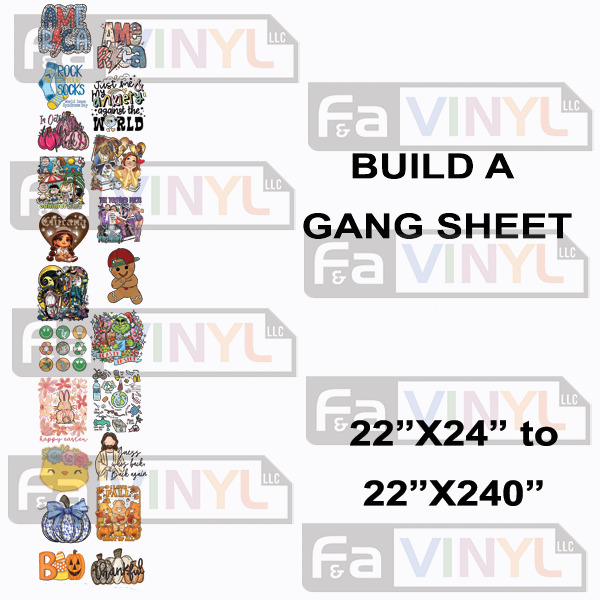 BUILD A GANG SHEET