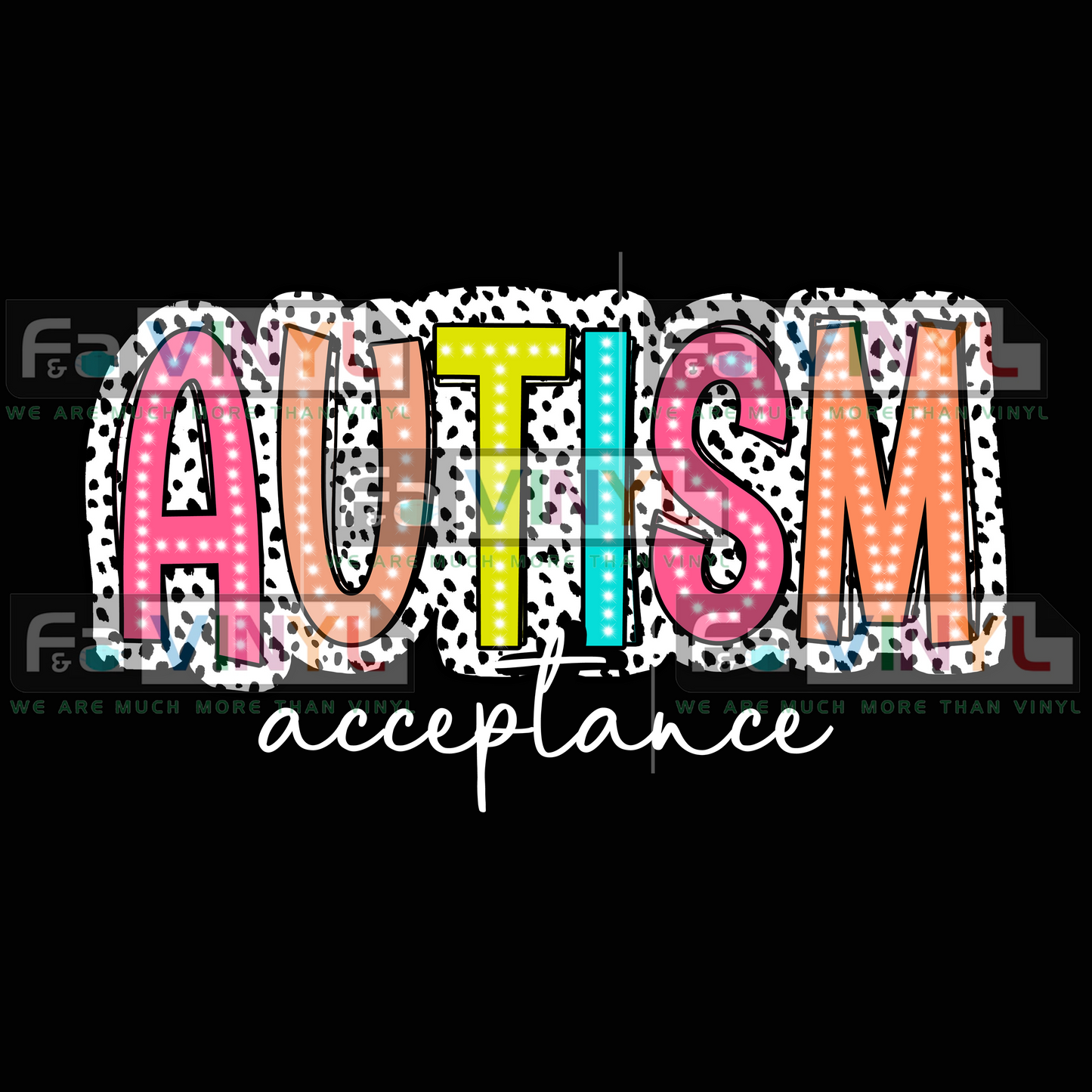 AUTISM ACCEPTANCE WHITE