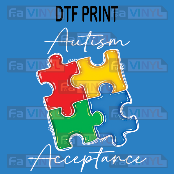 AUTISM ACCEPTANCE WHITE