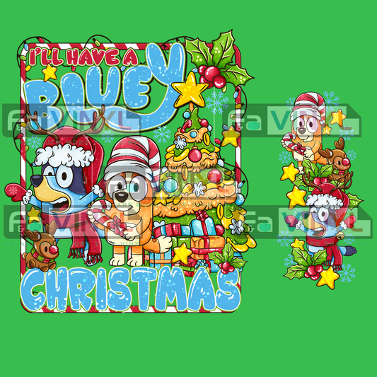 BLUE CHRISTMAS W SLEEVE