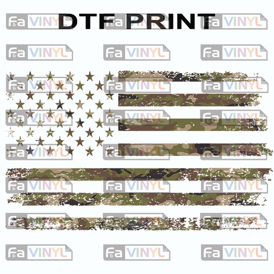CAMO AMERICAN FLAG