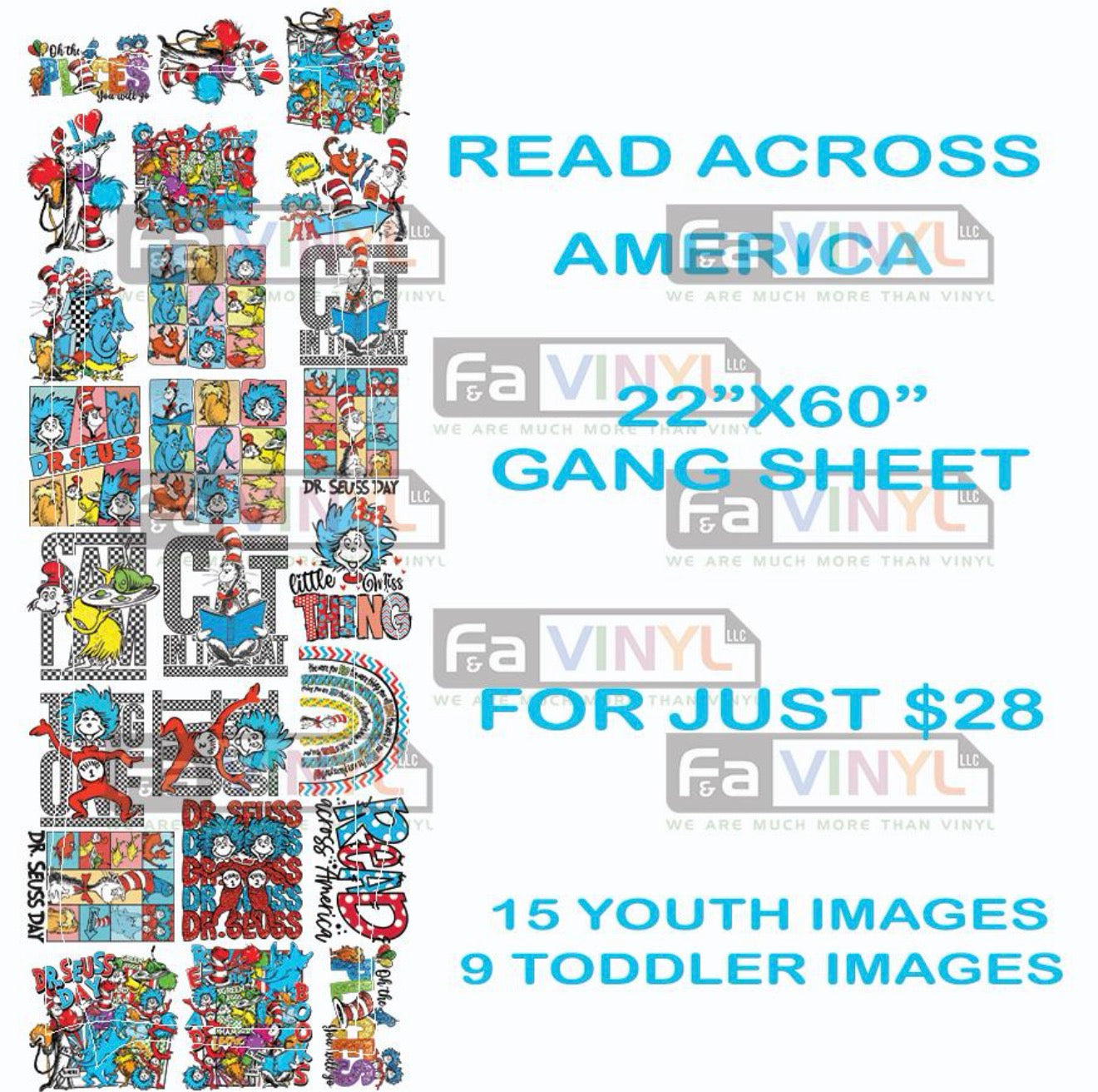 READ ACROSS AMERICA 22”x60”