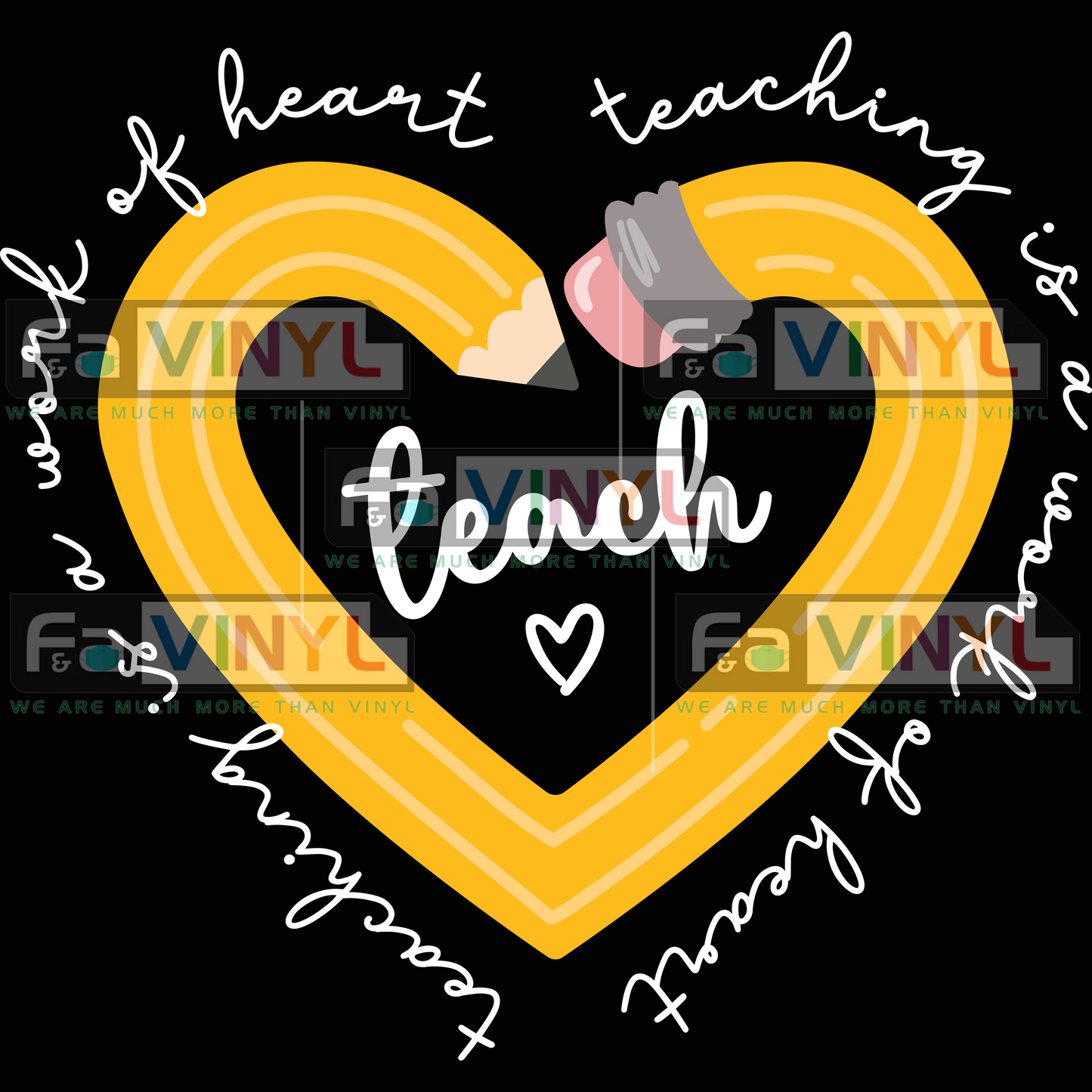 HEART TEACH WHITE