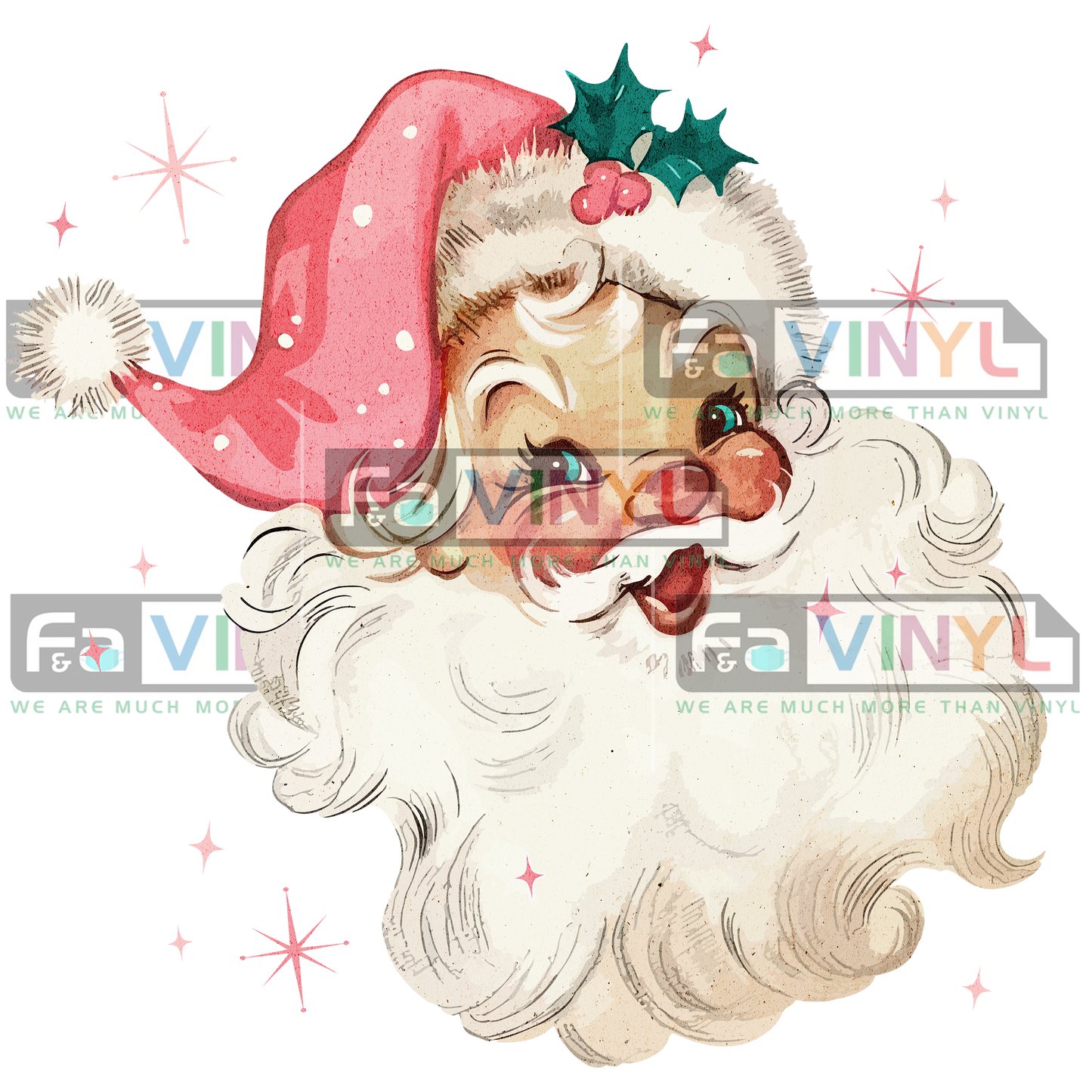 PINK RETRO SANTA