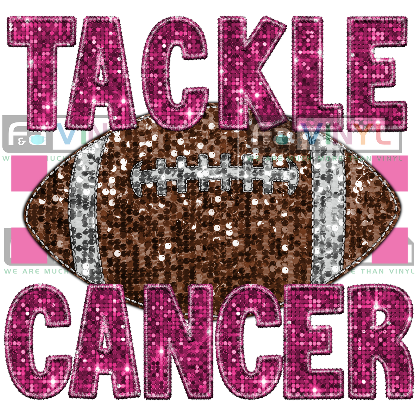 TACKLE CANCER SEQUIN