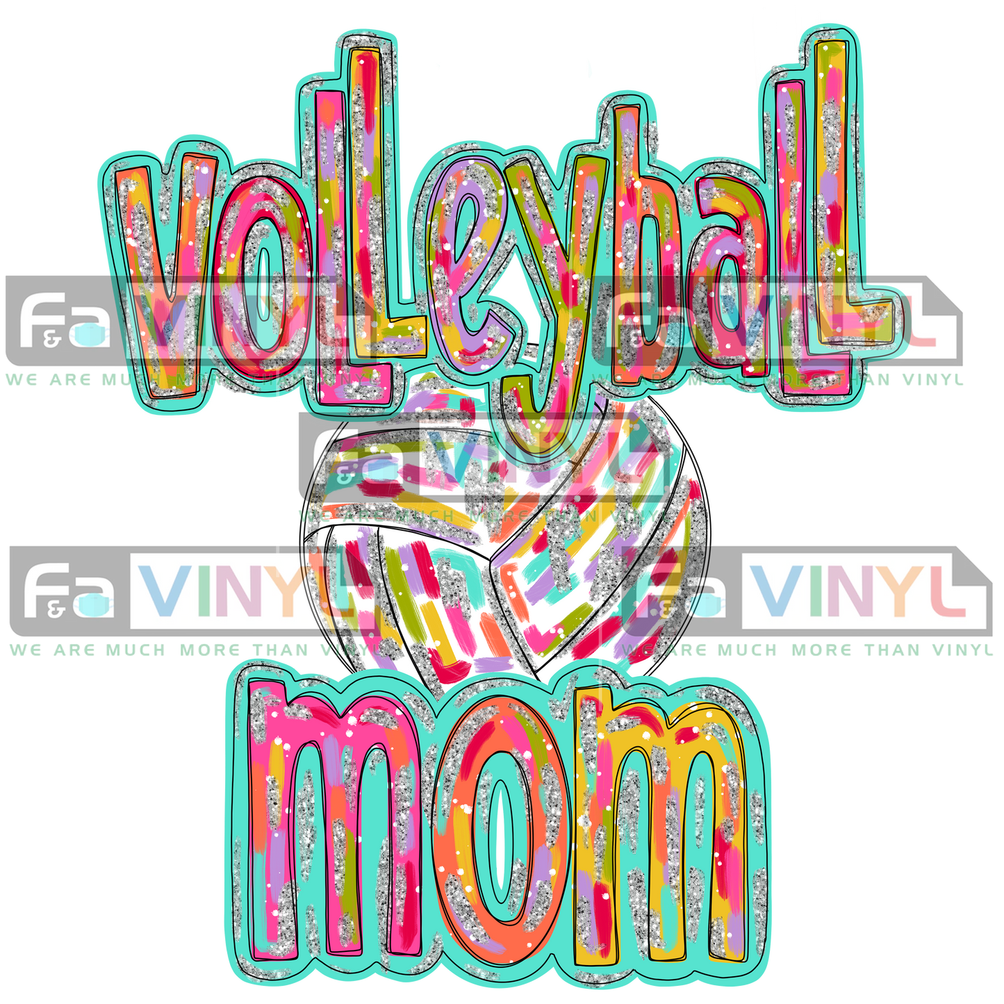 VOLLEYBALL MOM SHIMMER