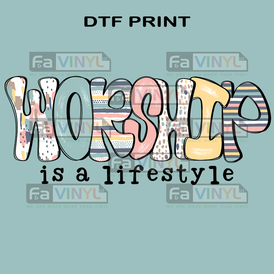 WORSHIP BLK LETTERS