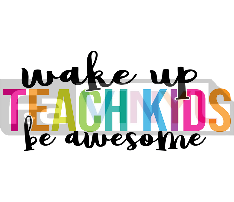 TEACH KIDS STICKER DECAL