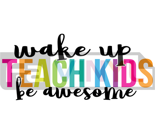 TEACH KIDS STICKER DECAL