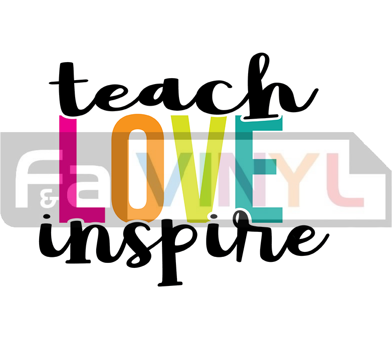 TEACH LOVE INSPIRE STICKER DECAL